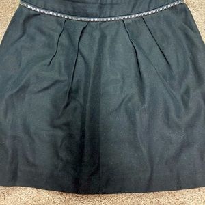 Whistles Black Skirt with Zipper Detail